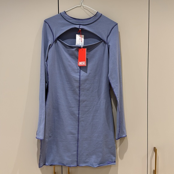 “Brand New Diesel Dress – Unique Blue- Grey & Purple Design,  with Logo & Tags-S - Picture 5 of 6